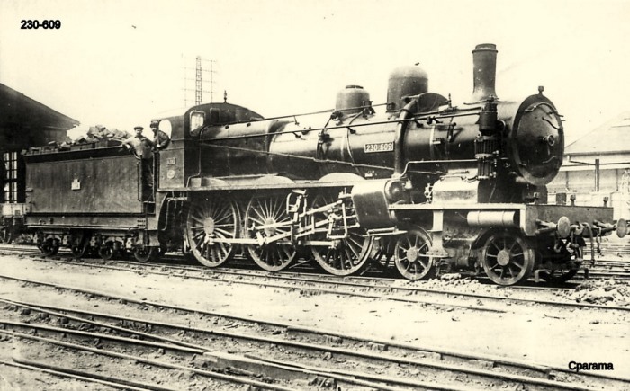 Carte postale : La locomotive 230-609 Carte postale : La locomotive 230-609